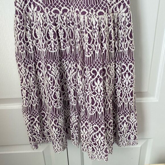 Altar'd State Womens Lace‎ Embroidered Dress Purple Size M Classic Summer - Picture 3 of 7